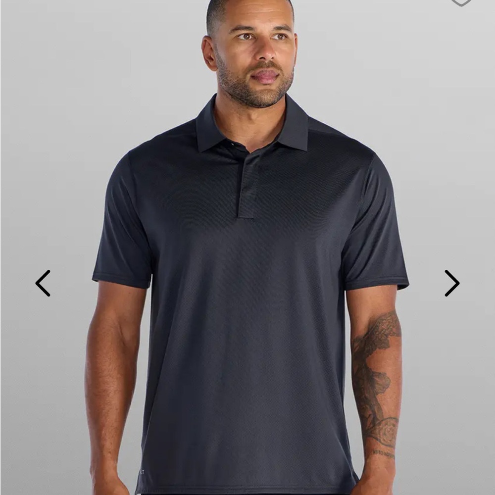 BYLT Men's Black Polo Shirt